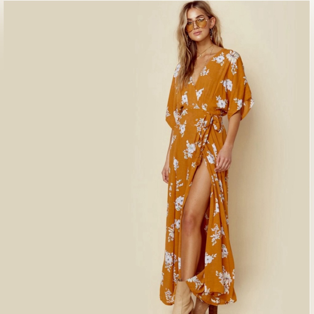 FAITHFULL the Brand Bergamo Maxi Dress Chelsea Floral Small